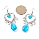 Tibetan Style Alloy Heart Chandelier Earrings(EJEW-JE05426)-4