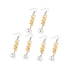 Natural Citrine Chips Dangle Earrings(EJEW-G336-01AS-06)-1