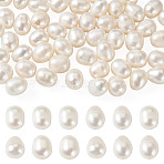 50Pcs Natural Cultured Freshwater Pearl Beads, Rice, Seashell Color, 7.5~8.3x6~6.7mm, Hole: 0.7~0.8mm(PEAR-TA0001-45)