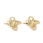 Alloy Fish Links Connector Charms, Long-Lasting Plated, Lead Free & Cadmium Free, Rack Plating, Golden, 14x16.5x4.5mm, Hole: 2.5mm(FIND-K025-07G)