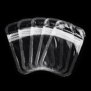 Transparent Plastic Zip Lock Bags, Resealable Packaging Bags, Rectangle, Clear, 9x5.5x0.02cm, Unilateral Thickness: 2.3 Mil(0.06mm)(OPP-T002-01A)