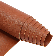 Imitation Leather Fabric, for Garment Accessories, Sienna, 135x30x0.12cm(DIY-WH0221-25C)