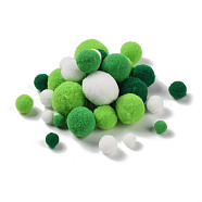 Polyester Ball Decoration, Pom Pom Ball, For DIY Craft, Lime Green, 0.8~3cm, about 100pcs/set(FIND-Z042-01B)