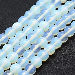 Opalite Beads Strands, Round, 8mm, Hole: 1mm, about 48pcs/strand, 14.96 inch(38cm)(G-P335-18-8mm)