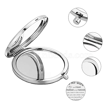 304 Stainless Steel Customization Mirror(DIY-WH0245-003)-3