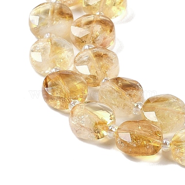 Natural Citrine Beads Strands(G-N342-10)-4