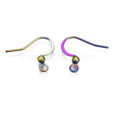 Ion Plating(IP) 304 Stainless Steel French Earring Hooks(STAS-S119-014A)-3