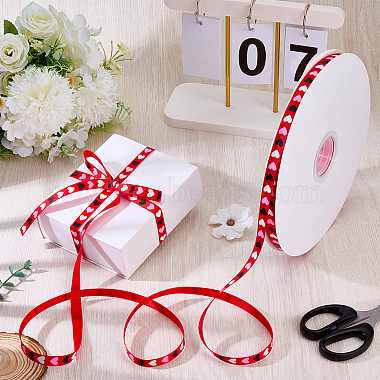 1 Roll Polyester Grosgrain Ribbon(SRIB-CY0001-28C)-4