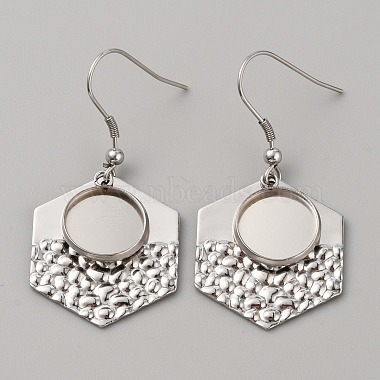 304 Stainless Steel Geometry Dangle Earring Settings(FIND-WH0032-74P-04)-1