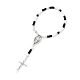 bracelet à breloques croix en alliage(BJEW-TA00425)-1