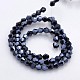 Faceted Bicone Electroplate Glass Beads Strands(EGLA-P016-F05)-2
