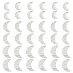 36Pcs 3 Styles Natural Shell Pendants, Moon Charms, White, 20~30x13~17x1.5~2mm, Hole: 1.2mm, 12pcs/style(SHEL-GO0001-08)