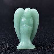 Natural Green Aventurine Carved Healing Angel Figurines, Reiki Energy Stone Display Decorations, 37~40mm(PW-WG20771-04)