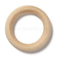 Unfinished Wood Linking Rings, Macrame Wooden Rings, Round, BurlyWood, 39x7mm, Inner Diameter: 25mm(WOOD-F002-02F)
