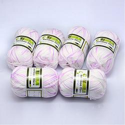 Soft Baby Yarns, with Bamboo Fibre and Silk, Slate Blue, 1mm, about 140m/roll, 50g/roll, 6rolls/box(YCOR-R024-ZM041A)