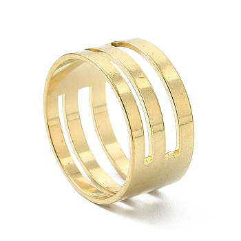 6Pcs Brass Rings, Assistant Tool, for Buckling, Open and Close Jump Ring, Nickel Free, Raw(Unplated), 18x9mm