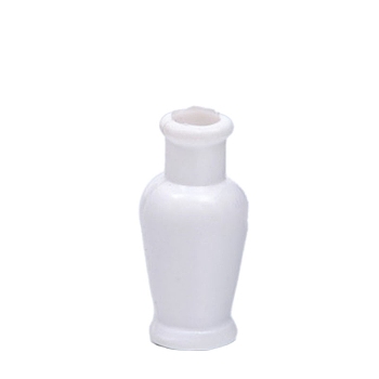 Dollhouse Accessories, Simulation Mini ABS Vase Model, White, 8x16mm