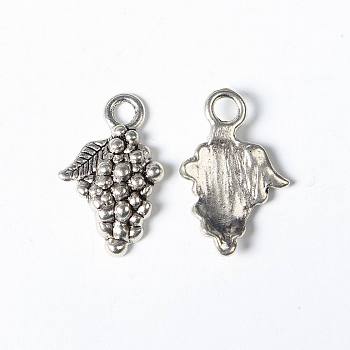 Tibetan Style Alloy Pendants, Lead Free and Cadmium Free, Antique Silver, 12mm wide, 18mm long, hole: 2.5mm