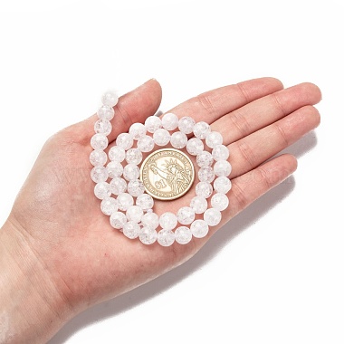 Chapelets de perles en quartz naturel craquelé(G-D840-01-8mm)-5