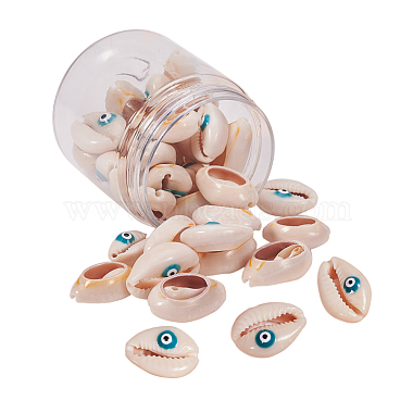 20mm SeaGreen Shell Cowrie Shell Beads