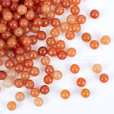 9mm Round Red Aventurine Beads