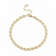 Brass Initial Letter U Link Chain Necklace Bracelet Anklet(SJEW-JS01235)-7