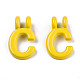 Spray Painted Alloy  2-Loop Link Pendants(X-PALLOY-T075-48C-RS)-2