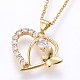 304 Stainless Steel Pendant Necklaces(NJEW-H486-23G)-1