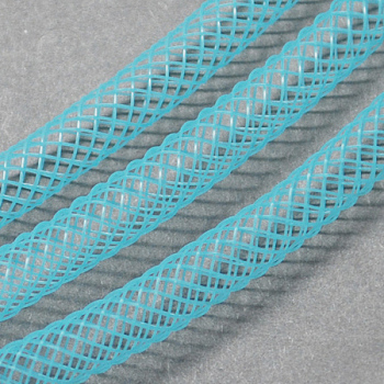 Plastic Net Thread Cord, Sky Blue, 10mm, 30Yards