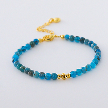 Natural Phosphosiderite Round Beaded Bracelet