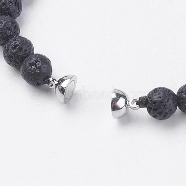 Natural Lava Rock Beads Stretch Bracelets(BJEW-I241-13G)-3