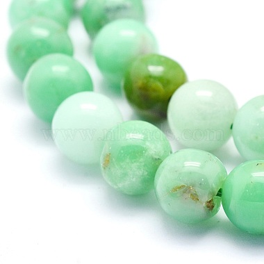 Brins naturels de perles de chrysoprase(G-O166-03-10mm)-3