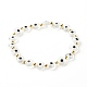 Handmade Evil Eye Lampwork Beads Stretch Bracelet(BJEW-JB06864-01)-1
