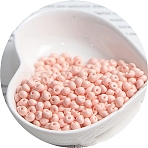 Macaron Baking Paint Glass Seed Beads, Fringe Teardrop Beads, Misty Rose, 5mm, 10g/Set(PW-WGB8861-16)