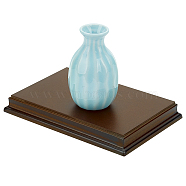 Wooden Display Pedestals, Rectangle, Coconut Brown, 150x101x18mm(DJEW-WH0043-55D)