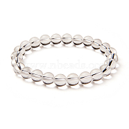 Natural Crystal Round Beads Stretch Bracelets, 50~52mm(BJEW-N301-8mm-07)