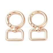 Alloy Swivel Clasps, for Bags and Suitcase, Ring, Light Gold, 34x28x4.5mm(FIND-CJC0014-02LG)