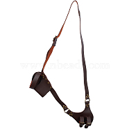 PU Leather with Alloy Waist Fencing Sheath, Sword Storage Bag, Sword Carry Case, Coconut Brown, 1615mm(AJEW-WH0419-03A)