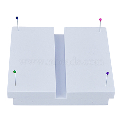 EVA Butterfly Spreading Mounting Board, Insect Specimen Pinning Spreading Board, for Bugs Collection Supplies, with Stickers and Random Color Needles, White, EVA: 14x7~14x1.5cm(ODIS-WH0004-04)