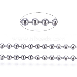 Brass Ball Chains, Long-Lasting Plated, Soldered, with Spool, Cadmium Free & Lead Free, Gunmetal, 1.5mm, about 301.83 Feet(92m)/roll(CHC016Y-B)