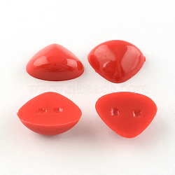 (Autumn Aesthetic Big Sale), Nose Plastic Cabochons for DIY Scrapbooking Crafts, Toy Accessories, Red, 10x13.5x5mm(X-KY-R005-03A)