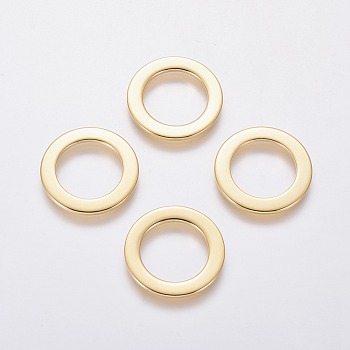 201 Stainless Steel Linking Rings, Ring, Golden, 21x1.2mm