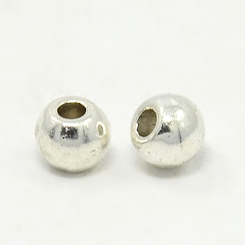 Tibetan Style Alloy Beads, Barrel, Antique Silver, Lead Free & Cadmium Free & Nickel Free, 6x5mm, Hole: 2.5mm