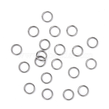 Jewelry Findings Original Color Stainless Steel Split Rings(X-STAS-E010-6x1mm-2)-3