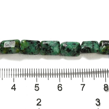 Dyed Natural African Turquoise(Jasper) Beads Strands(G-G085-A06-01)-4