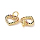 Brass Micro Pave Colorful Cubic Zirconia Charms(KK-E068-VF134)-3