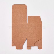 Kraft Paper Box, Square, Sienna, 5x5x5cm(X-CON-WH0029-02A)