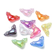 Imitation Jelly Acrylic Beads, Heart with Wing, Mixed Color, 18x29.5x10mm, Hole: 2.7mm(X1-OACR-E033-07)