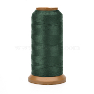 Polyester Threads, for Jewelry Making, Dark Green, 0.25mm, about 874.89 yards(800m)/roll(NWIR-G018-C-09)