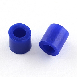 Melty Mini Beads Fuse Beads Refills, Tube, Medium Blue, 3~3.3x2.5~2.6mm, about 40000pcs/500g(DIY-R013-2.5mm-A28)
